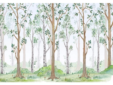 Carta da parati FOREST 2 pezzi fibra polare bianco sporco Carta da parati FOREST 2 pezzi fibra polare bianco sporco