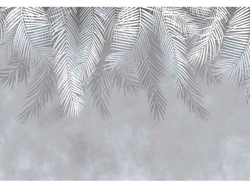 Tapete PALM 2-teilig vliesfaser hellgrau Tapete PALM 2-teilig vliesfaser hellgrau
