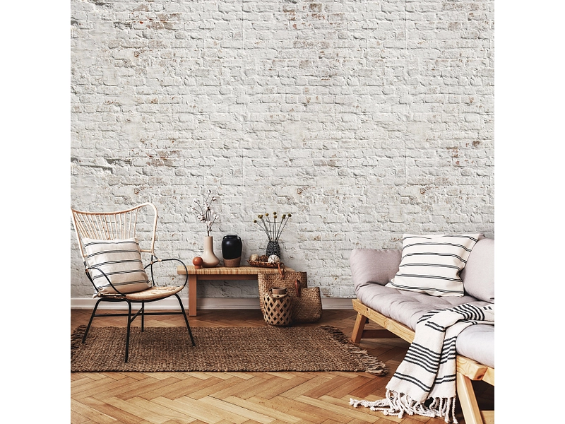 Tapete BRICK 2-teilig vliesfaser cremeweiss Tapete BRICK 2-teilig vliesfaser cremeweiss