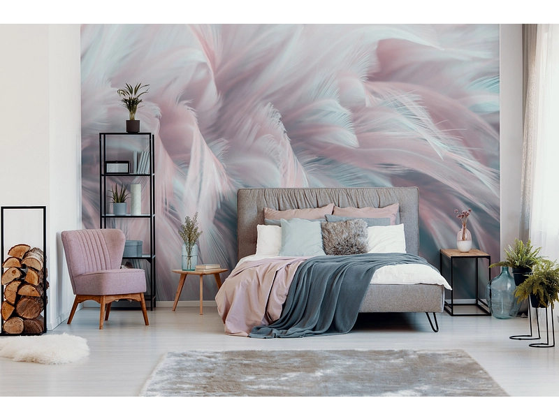 Tapete PLUME 2-teilig vliesfaser rosa Tapete PLUME 2-teilig vliesfaser rosa