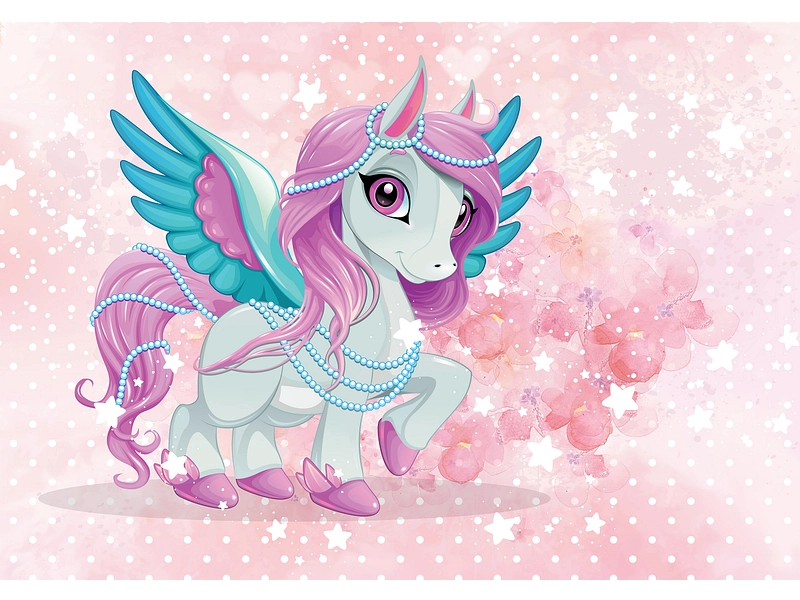 Tapete UNICORN 2-teilig vliesfaser rosa Tapete UNICORN 2-teilig vliesfaser rosa