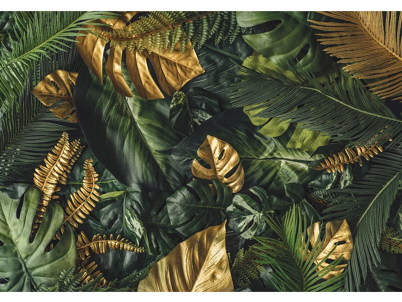 Tapete TROPICAL 4-teilig vliesfaser dunkelgrün Tapete TROPICAL 4-teilig vliesfaser dunkelgrün