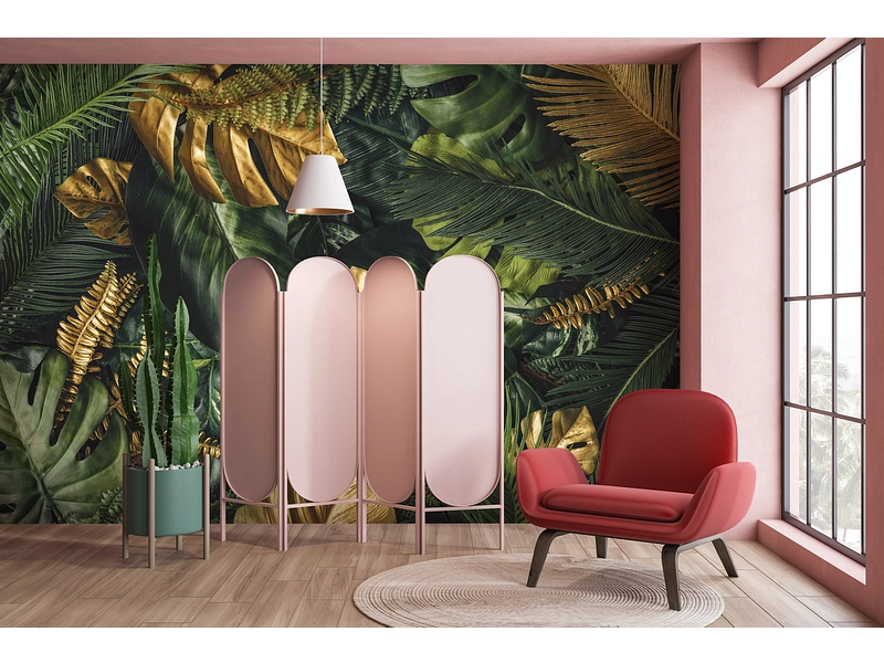 Tapete TROPICAL 2-teilig vliesfaser dunkelgrün