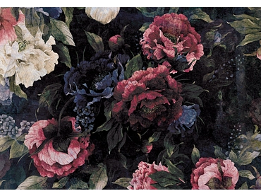 Carta da parati PIVOINE 4 pezzi fibra polare blu scuro Carta da parati PIVOINE 4 pezzi fibra polare blu scuro