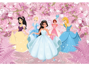 Carta da parati PRINCESSES 1 pezzo fibra polare rosa