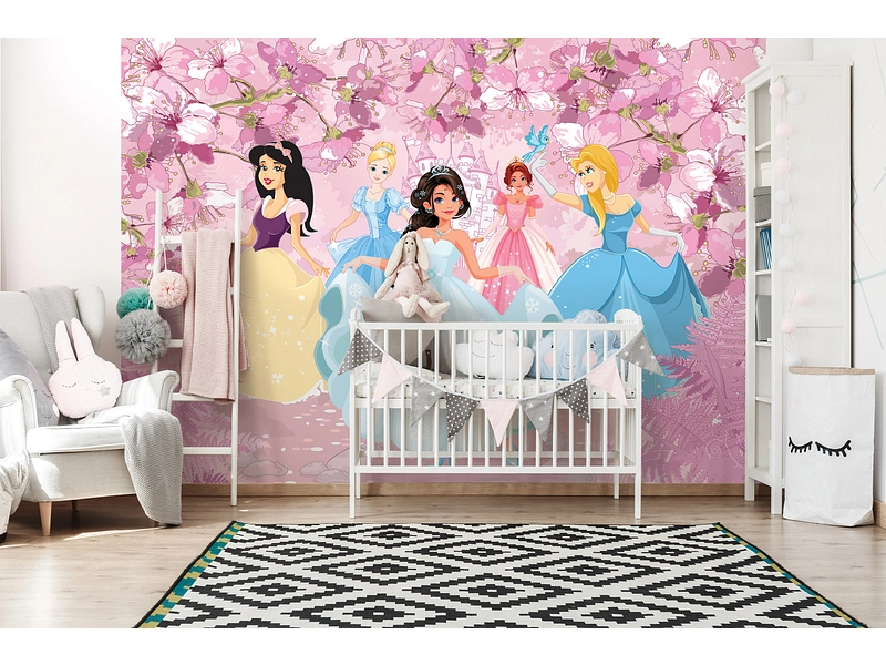 Tapete PRINCESSES 4-teilig vliesfaser rosa Tapete PRINCESSES 4-teilig vliesfaser rosa