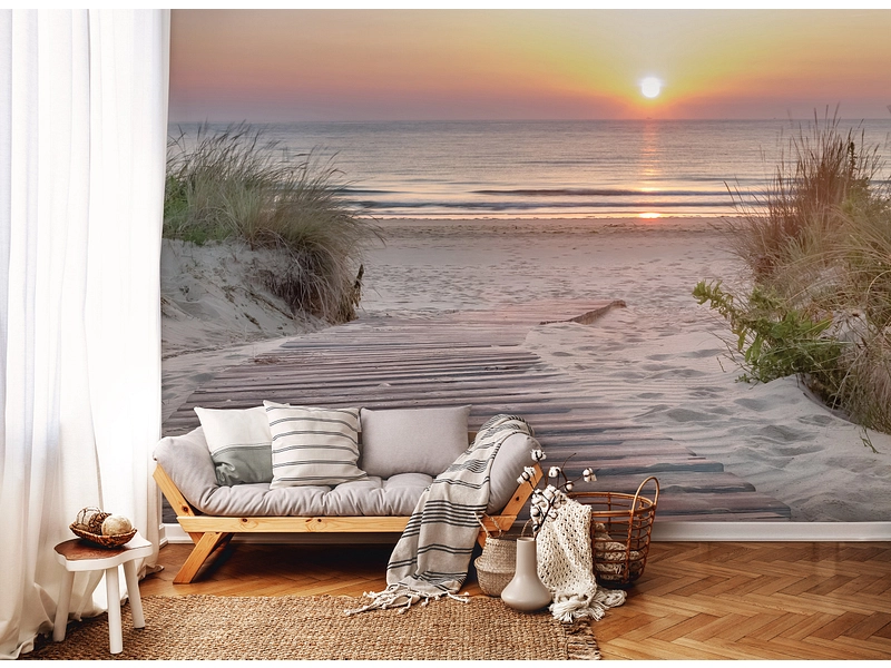 Tapete BEACH 2-teilig vliesfaser sandfarben