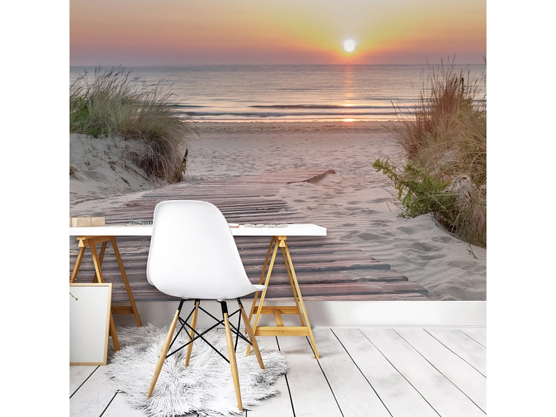 Tapete BEACH 2-teilig vliesfaser sandfarben