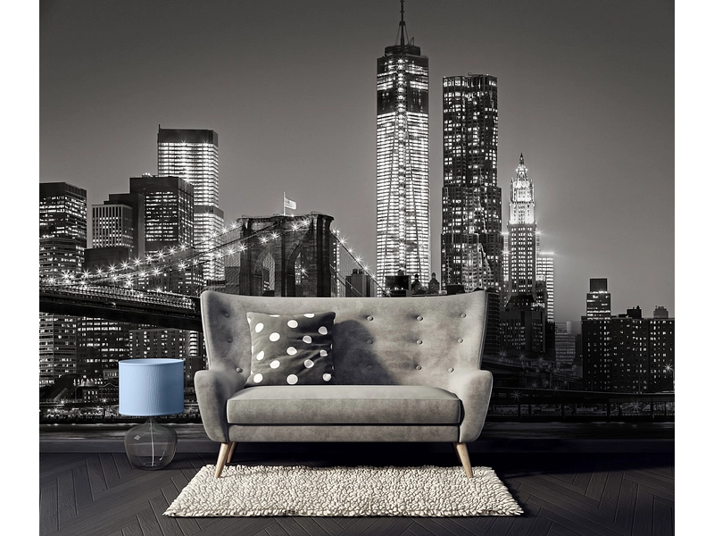 Tapete NEW YORK 4-teilig vliesfaser schwarz Tapete NEW YORK 4-teilig vliesfaser schwarz