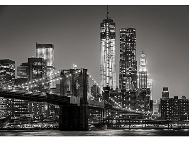 Carta da parati NEW YORK 4 pezzi fibra polare nero Carta da parati NEW YORK 4 pezzi fibra polare nero