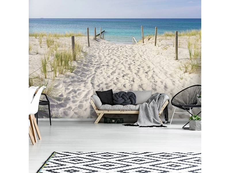 Tapete BEACH 4-teilig vliesfaser cremeweiss Tapete BEACH 4-teilig vliesfaser cremeweiss