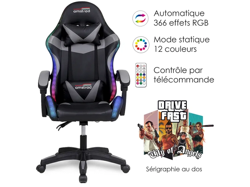 Gaming Sessel AMSTRAD AMS-900-LED