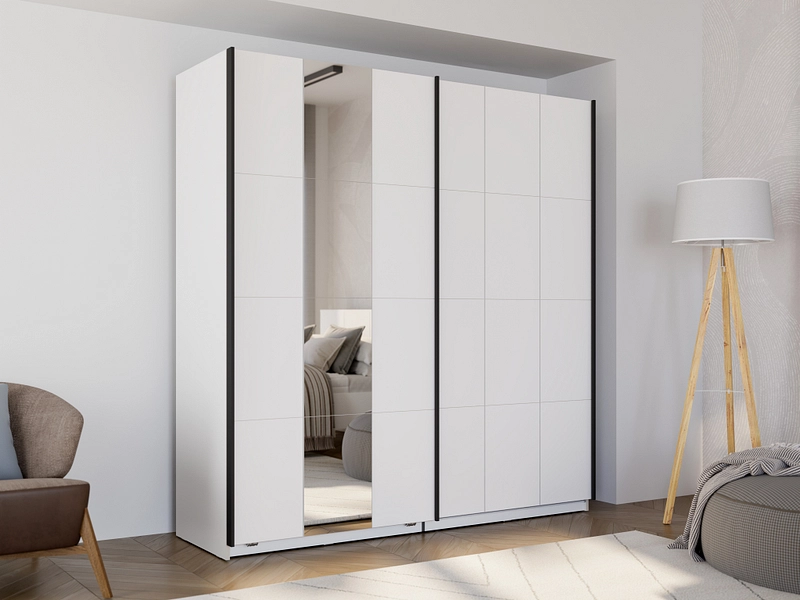 Armoire portes coulissantes SALAMIS blanc Armoire portes coulissantes SALAMIS blanc