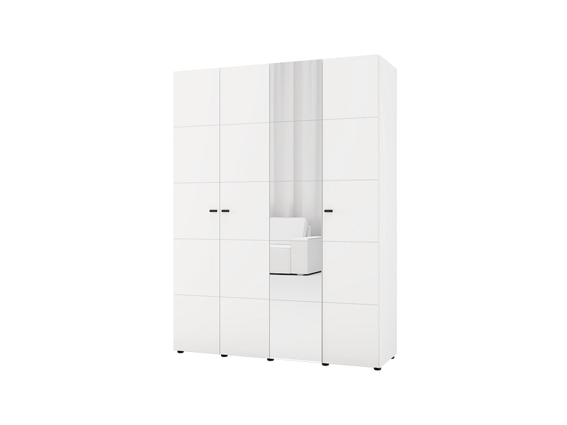 Armoire portes battantes SALAMIS blanc
