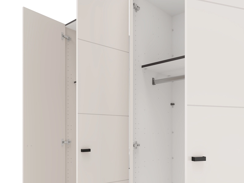 Armoire portes battantes SALAMIS cachemire Armoire portes battantes SALAMIS cachemire