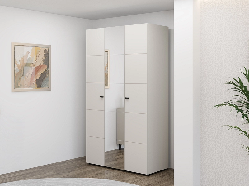 Armoire portes battantes SALAMIS cachemire