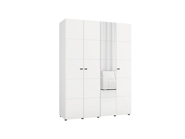 Armoire portes battantes SALAMIS blanc