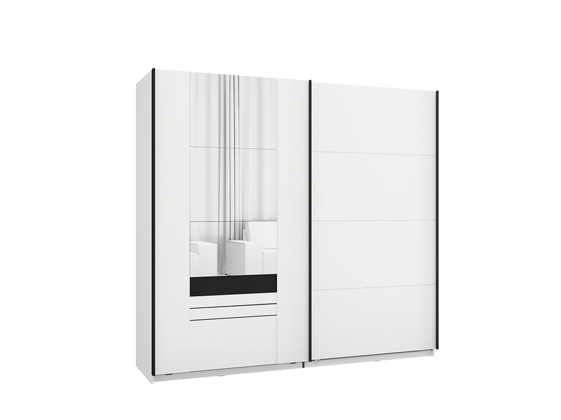 Armoire portes coulissantes BITINIA blanc Armoire portes coulissantes BITINIA blanc