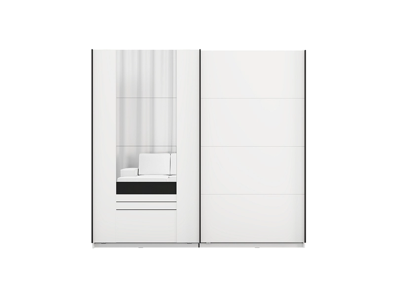 Armoire portes coulissantes BITINIA blanc Armoire portes coulissantes BITINIA blanc