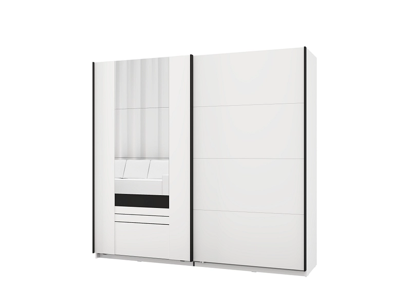 Armoire portes coulissantes BITINIA blanc Armoire portes coulissantes BITINIA blanc