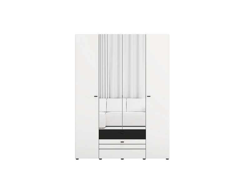 Armoire portes battantes BITINIA blanc Armoire portes battantes BITINIA blanc