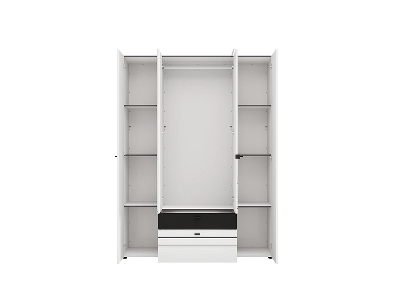 Armoire portes battantes BITINIA blanc Armoire portes battantes BITINIA blanc