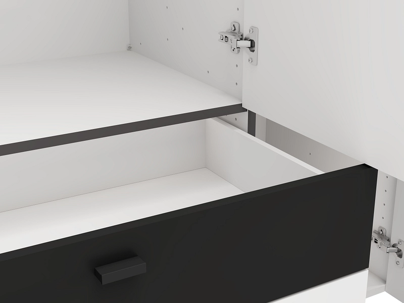 Armoire portes battantes BITINIA blanc Armoire portes battantes BITINIA blanc