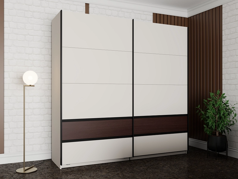 Armoire portes coulissantes COLHIDA cachemire Armoire portes coulissantes COLHIDA cachemire