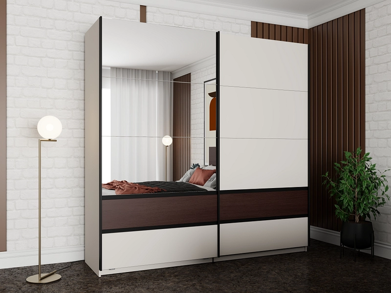 Armoire portes coulissantes COLHIDA cachemire