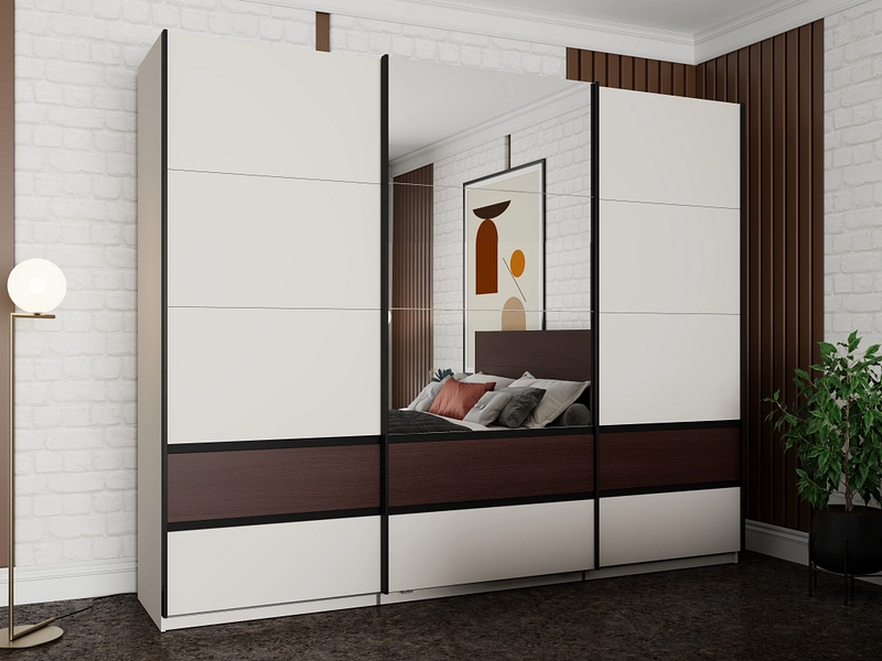 Armoire portes coulissantes COLHIDA cachemire Armoire portes coulissantes COLHIDA cachemire