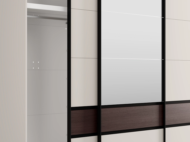 Armoire portes coulissantes COLHIDA cachemire Armoire portes coulissantes COLHIDA cachemire