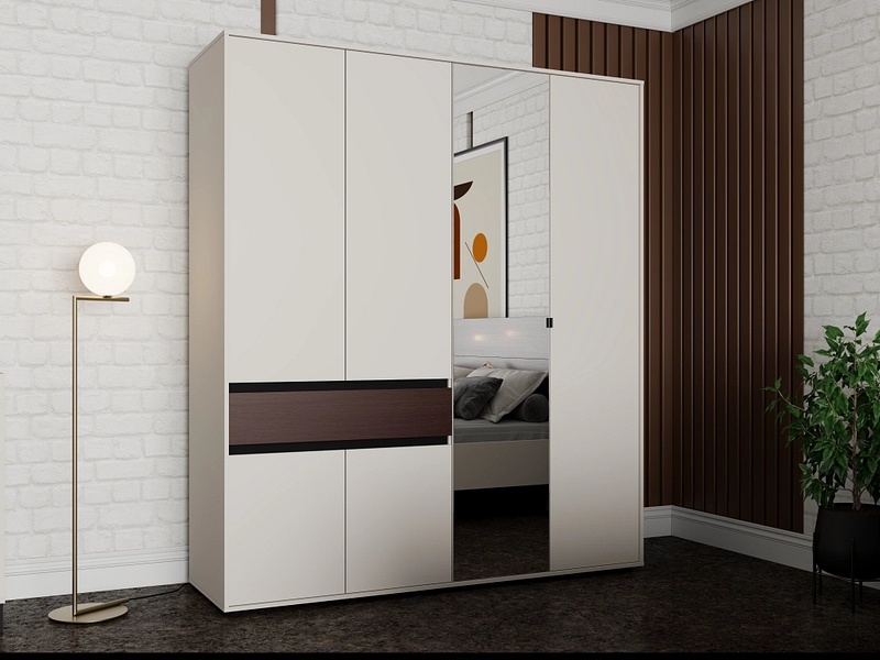 Armoire portes battantes COLHIDA cachemire Armoire portes battantes COLHIDA cachemire