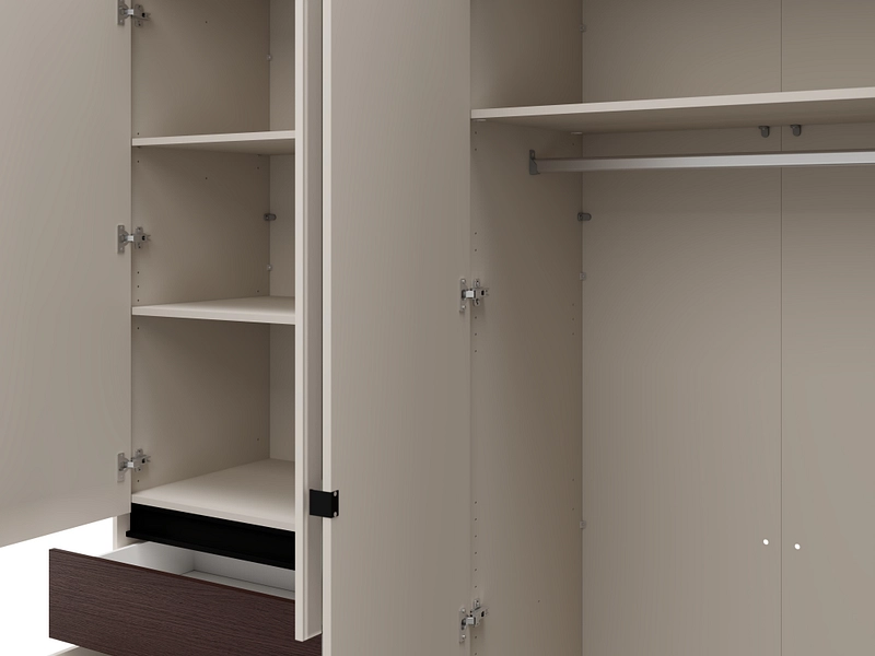 Armoire portes battantes COLHIDA cachemire Armoire portes battantes COLHIDA cachemire