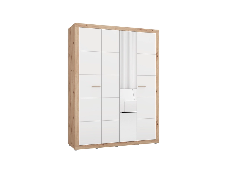 Armoire portes battantes CARTENA chêne artisan Armoire portes battantes CARTENA chêne artisan