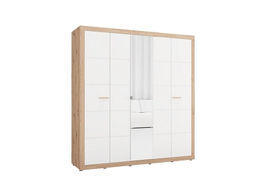 Armoire portes battantes CARTENA chêne artisan