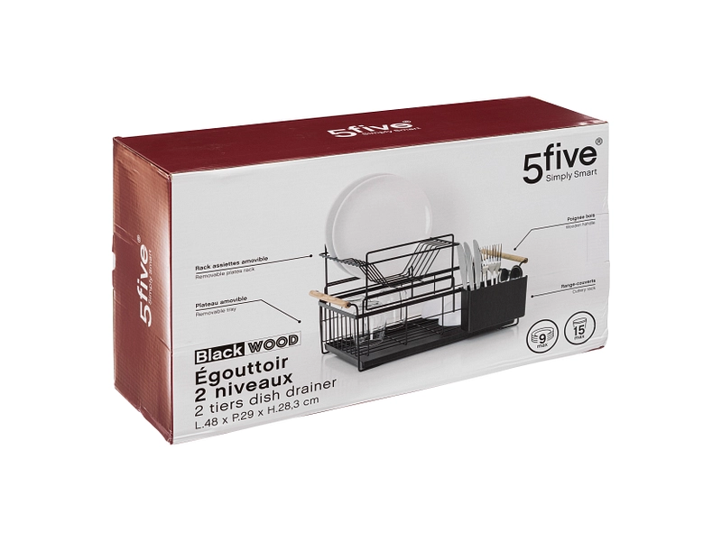 5 FIVE SIMPLY SMART Egouttoir BLACKWOOD 5 FIVE SIMPLY SMART Egouttoir BLACKWOOD