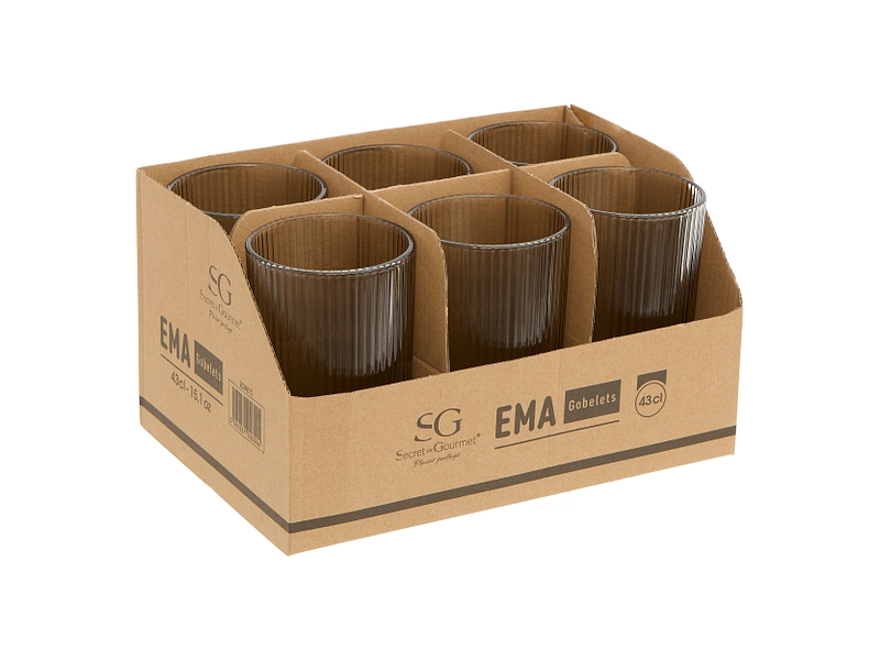 Bicchiere da acqua EMA 1 pezzo grigio 25 cl Bicchiere da acqua EMA 1 pezzo grigio 25 cl
