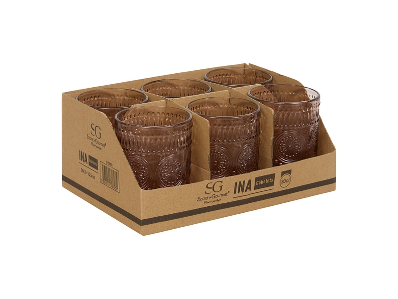 Bicchiere da acqua INA 1 pezzo rosa 30 cl Bicchiere da acqua INA 1 pezzo rosa 30 cl