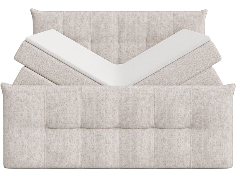 Boxspringbett ANGORA cremefarben
