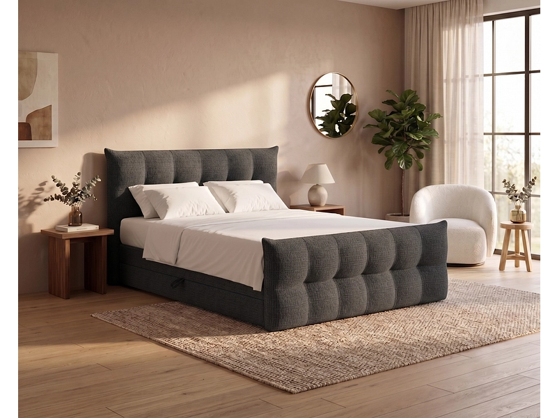 Boxspringbett ANGORA schwarz