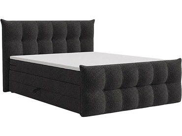 Boxspringbett ANGORA schwarz