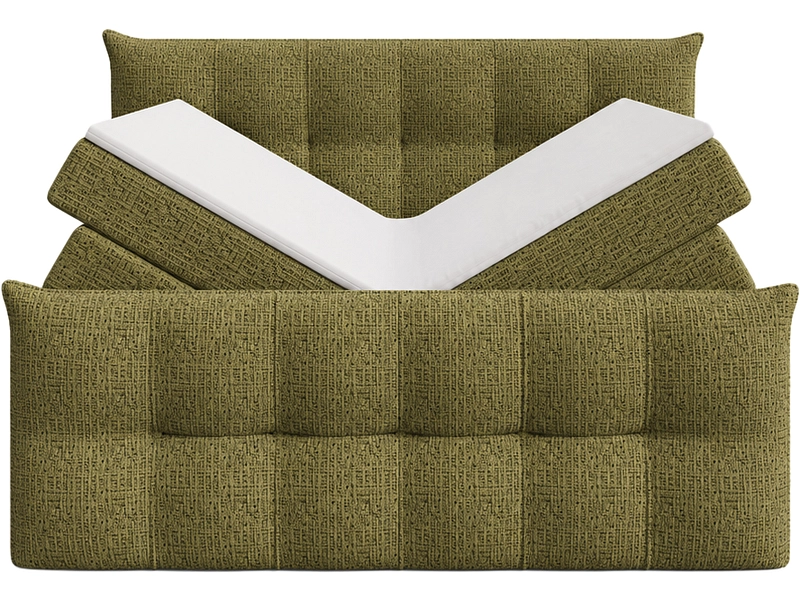 Boxspringbett ANGORA dunkelgrün