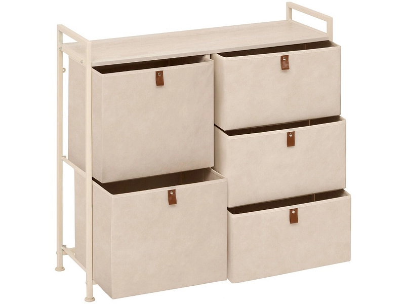 kleines Aufbewahrungsmöbel ZELO beige