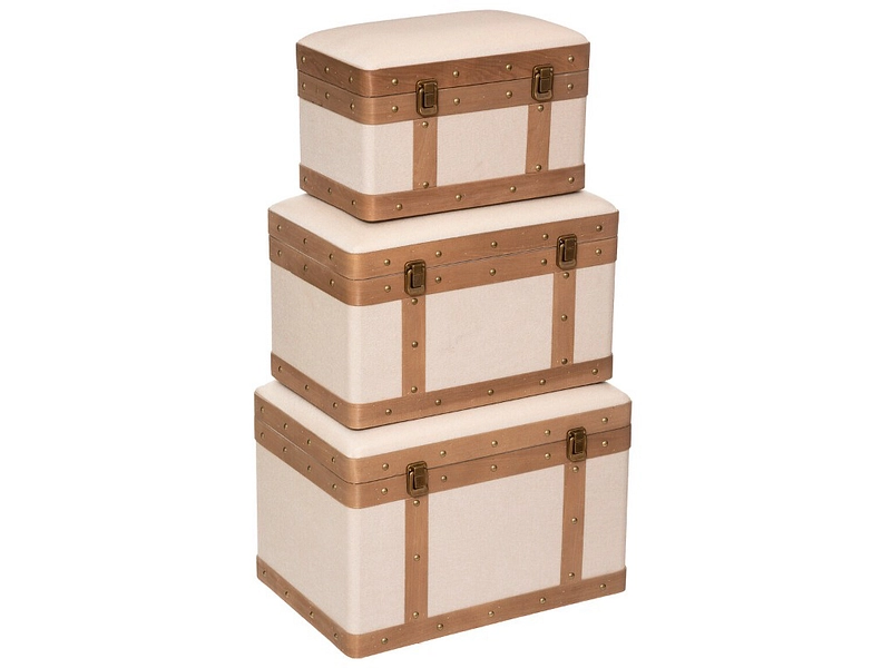 3er-Set Truhen beige 3er-Set Truhen beige
