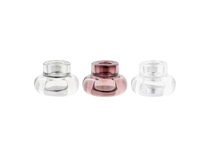 Set photophores 7 cm x 5 cm Verre transparent
