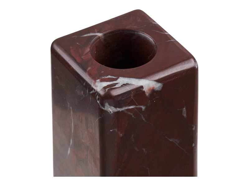Set photophores 4.4 cm x 11 cm Marbre bordeaux
