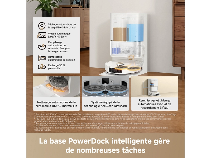 DREAME Aspirateur robot et laveur de sols DREAME Aspirateur robot et laveur de sols