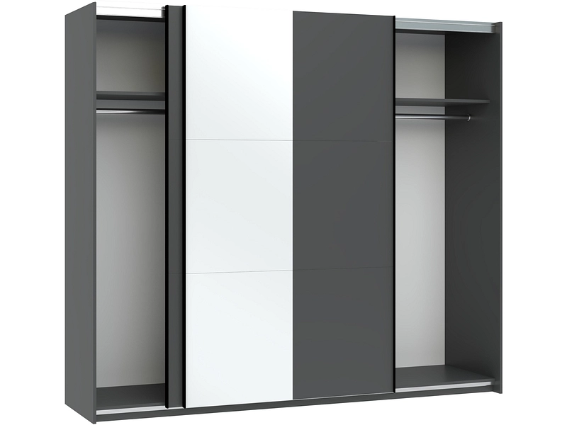 Armoire portes coulissantes ARIA anthracite Armoire portes coulissantes ARIA anthracite