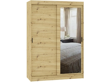Armoire portes coulissantes SORCHA chêne artisan