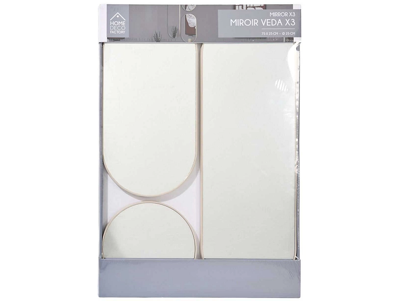 Set di 3 specchi tondo / ovale HOME DECO FACTORY CORFU Set di 3 specchi tondo / ovale HOME DECO FACTORY CORFU